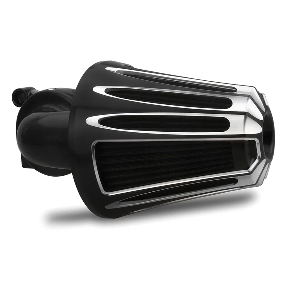 CNC Cut Sucker Cone Air Cleaner Intakes For Harley Sportster 883 1200 1991-Up - Imagem 3 de 4