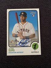 2022 Topps Heritage  Autograph Jose Siri #ROA-JSI (AU) Rookie Card
