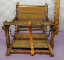 VINTAGE BABY TODDLER KID SWING WOODEN PORCH TREE YARD SWING MADE IN USA