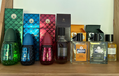 Pino Silvestre & Proraso Cologne & Avon Wild Country & Neroli Intense