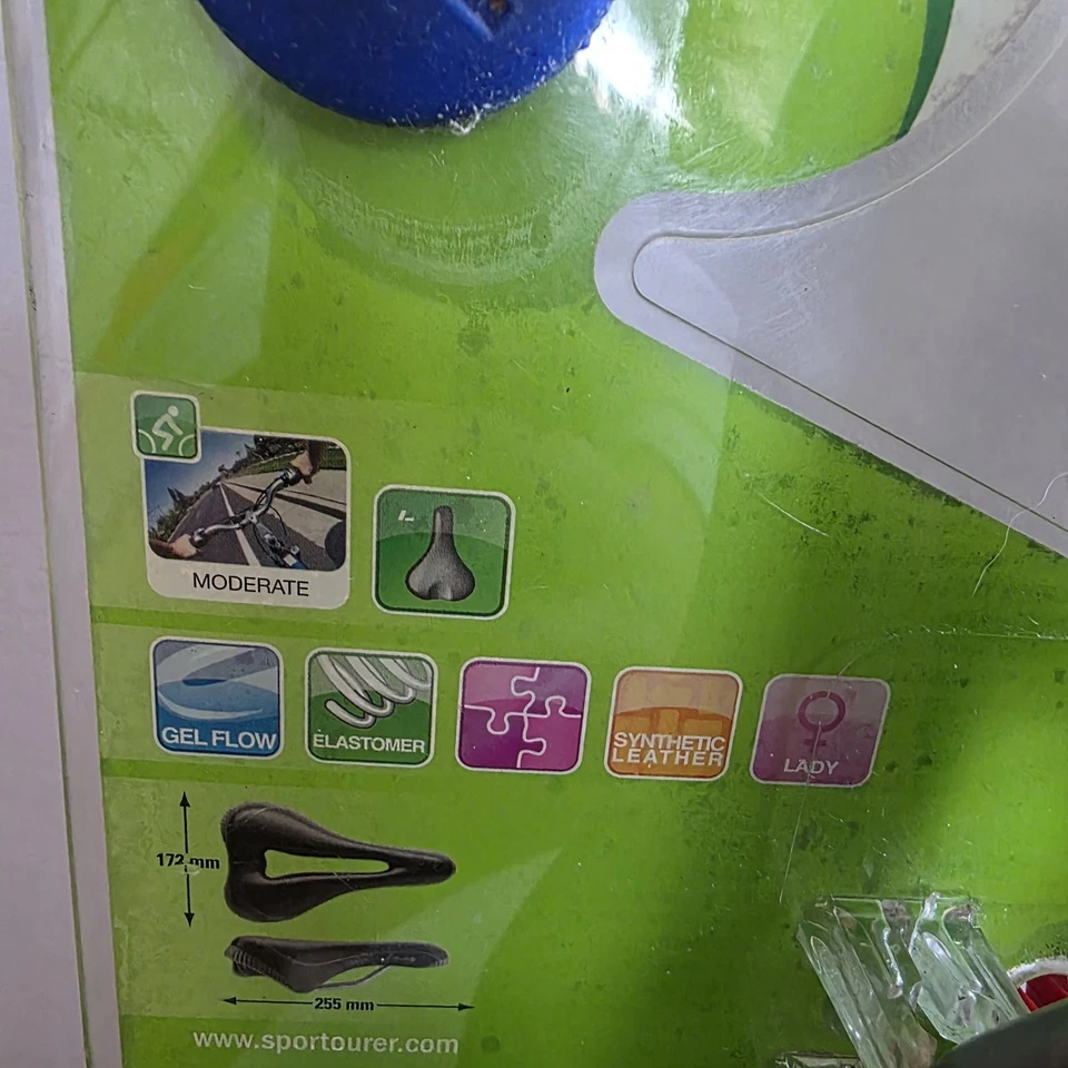 Assento de Bicicleta Feminino Selle Italia Sportourer Garda Lady Gel Flow Preto NOVO - Imagem 4 de 4