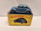 MATCHBOX LESNEY #25b VOLKSWAGEN SEDAN  Gray Plastic Wheels Mint in Rare -D- Box