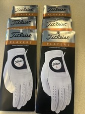 6 New Titleist Players Gloves Size Large For Right Handed Golfers.