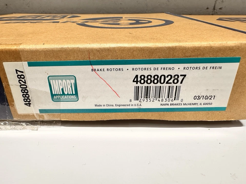 Par de rotores de disco de freno trasero Mazda 3 2004-2013 Foto 3 de 4