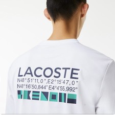 NEW Lacoste Sport Crewneck Sweatshirt Mens XL 6 White Tennis Coordinate Roger