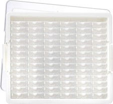 Elizabeth Ward Plastic Storage Tray Bead Organizer W/ 78 Containers of Various