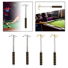 Billiards Pool Cue Stick Pool Cue Bridge Head Stainless Steel Retractable