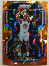 2021-22 Prizm Basketball Moses Moody Ice Holo Golden State Warriors Rookie RC 