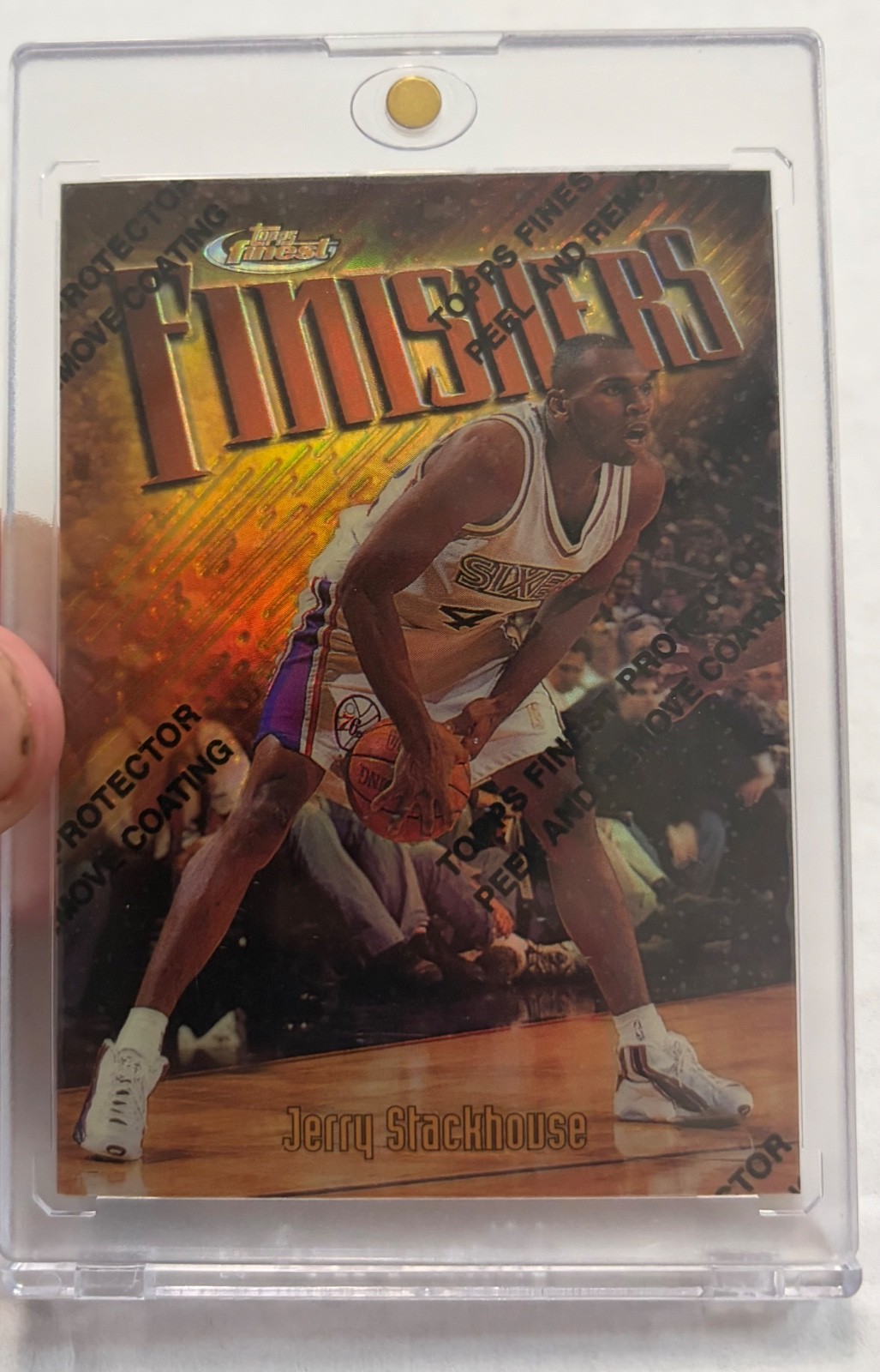 1997-98 Topps Finest - Rare Gold Jerry Stackhouse #157 Refractor #'d 231/289