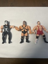 Lot of 3 Wrestling Action Figures – Sting , Demolition Ax , Rick Steiner