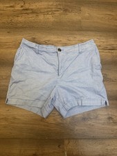 H&M L.O.G.G Light Blue Cotton Shorts – UK 14 – Casual Summer Shorts