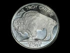 1 Oz .999 BU Fine Silver Buffalo Round.  (3/13-6)