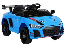 Voiture Électrique Enfants 2x45W RC pour Eva Roues LED Musique USB MP3 Bleu