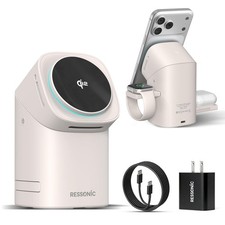 3 in 1 Wireless Charging Station for iPhone 17/16/15/14/13/12 Pro Max, Qi 2 Cert