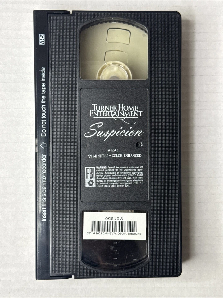 “A Hitchcock Thriller”- Cary Grant Joan Fontaine In Suspicion (VHS) Foto 3 de 3