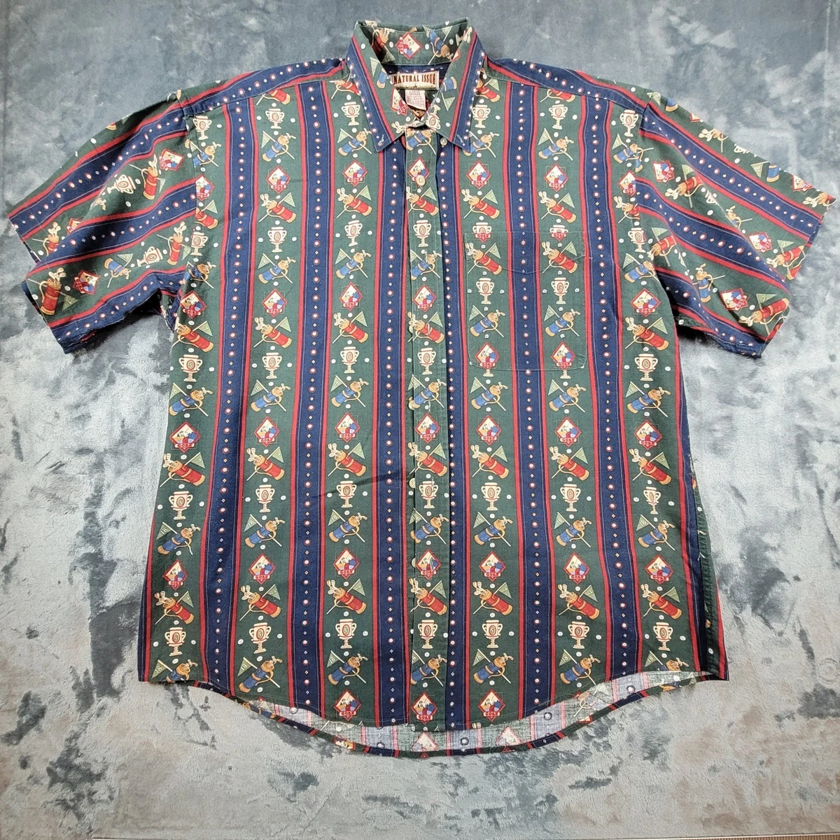 Natural Issue Short Sleeve Regular Fit Casual Button-Down Shirts