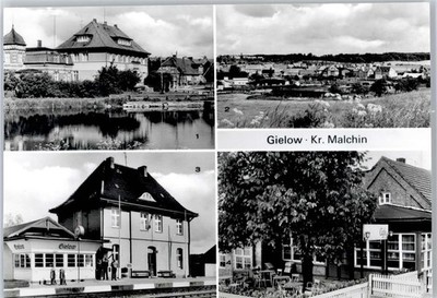 51059769 - 2041 Gielow Dorfteich, Ortsansicht, Bahnhof, Café Demmin LKR