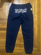 Sz Xl Men  s Awful Lot Of Cough Syrup Navy Blue Joggers