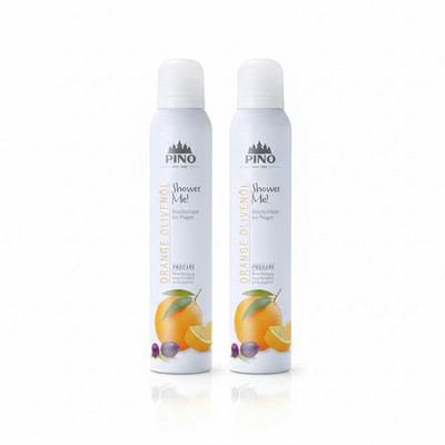 Pino Shower Me Duschschaum Orange Olivenöl 2 x 200 ml