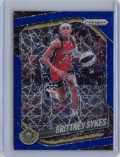 2025 Panini Prizm WNBA #121 Brittney Sykes Blue Velocity Prizms