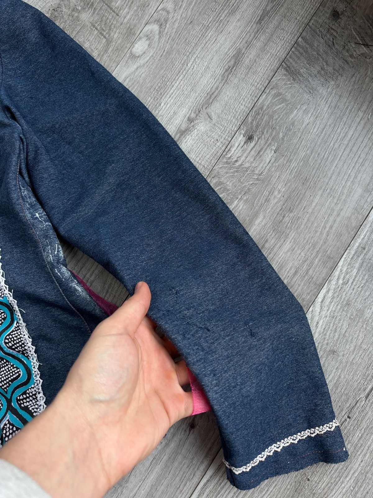 Save The Queen Y2K multicolour Patchwork Light De… - image 11