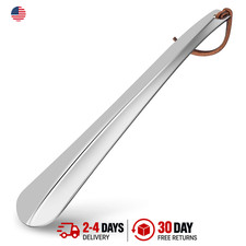 Long Shoe Horn 12 Inch Stainless Steel Shoe Helper for Seniors Pregnancy Men