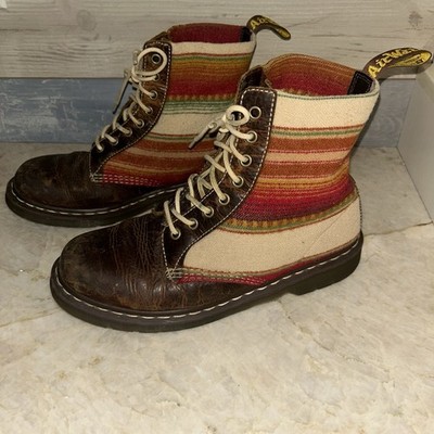Dr Martens x Pendleton 1460 Boots Womens 11 Men 10 Wool Leather Stripe Rare