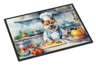 NEW Akita The Chef Doormat Front Door Mat Indoor Outdoor Rugs for Entryway, Non