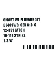 Schlage Encode Smart Wi-Fi Lock Century Satin Nickel BE489 CEN 619 100 Codes 2