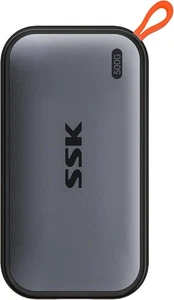 Portatif SSD 500GB Disques solides externes, jusqu'à 1050MB/s USB C SSD Externa