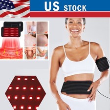 LED Infrared Red Light Therapy Belt Compress 660nm 850nm Wrap Body Massager US
