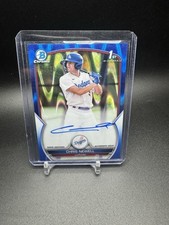 2023 Bowman Chrome  Autograph Chris Newell #CPA-CN Blue Lava Refractor /150