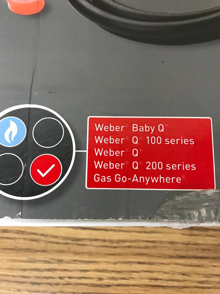 Manguera Adaptador Weber 6501 Serie Q y Parrillas Gas Go-Anywhere - Nueva Caja Abierta Foto 4 de 4