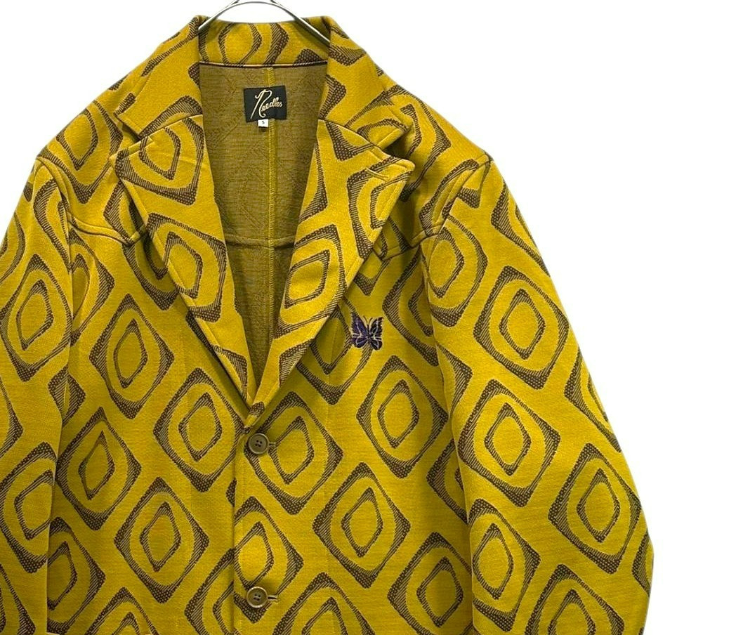 NEEDLES Tailored Jacket Polyester Geometric Jacqu… - image 4