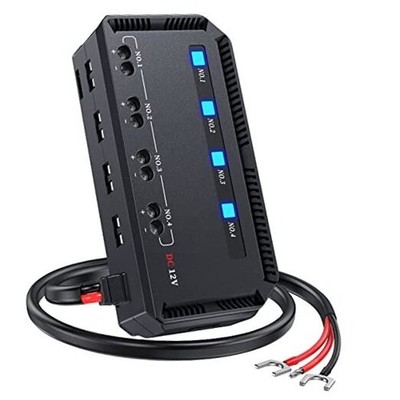 12V Fuse Block, Universal 20A Motorcycle Fuse Relay Box Kit with LED Warning