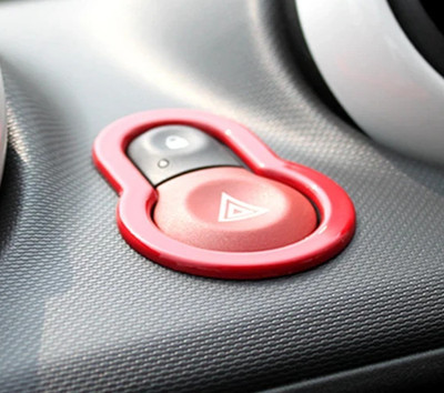 Akzentring rot Glanz für Warnblinker Zentralverriegelung Smart 453 ForTwo #R9D