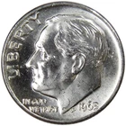 1963 D  Roosevelt 90% SILVER Dime US Mint 'Beautiful' Brilliant Uncirculated BU