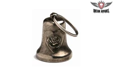Premium Motorcycle Bells Guardian 3DRose & Heart Chrome Motorcycle Bell