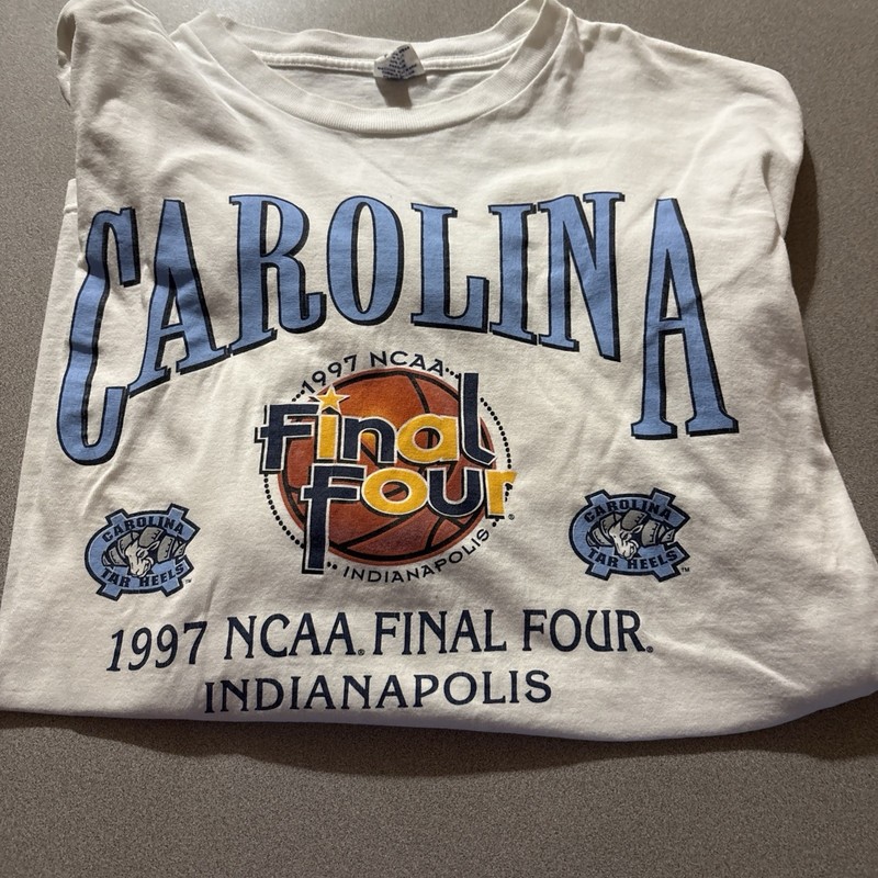North Carolina Tar Heels Shirt Mens X Large 1997 NCAA Final Four 90s- Vintage