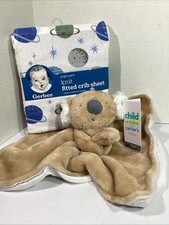 Gift Set Gerber Knit Fitted Crib Sheet  Carter  s Koala Blanket Lovey HGT1-114