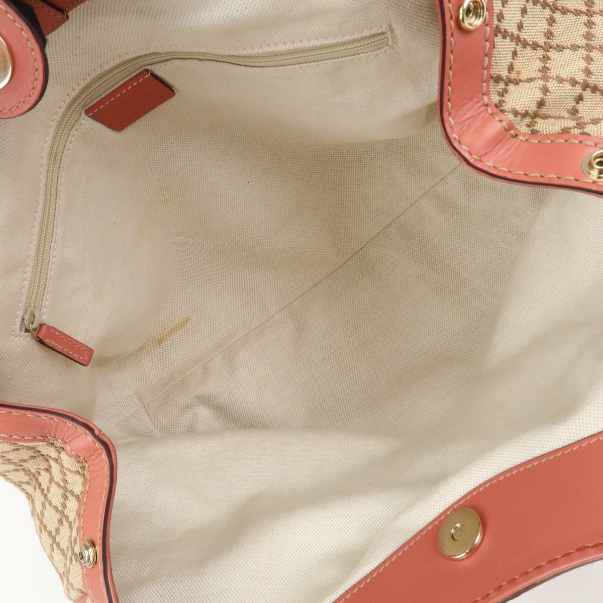 4/1 とさ LEATHER TYPE-2 GUCCI Diamante Sukey Interlocking G Tote Bag Hand Bag 211944