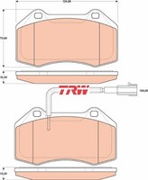 Trw GDB1812 Bremsbelagsatz FüR Scheibenbremse Bremsbelagsatz BremsbeläGe