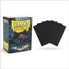 Matte Black 100 ct Dragon Shield Sleeves Standard Size