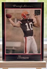 2007 Topps Bowman Brady Quinn Rookie Card Cleveland Browns RC #112. rookie card picture