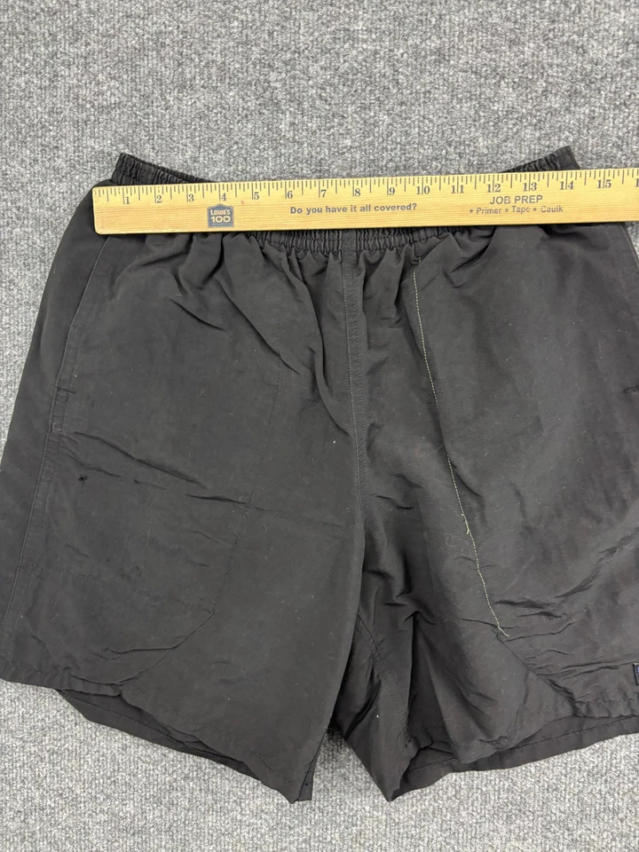 Patagonia Shorts Mens Medium Black Baggies Elastic Waist Drawstring Back Pocket - Image 3 of 4