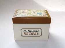 Vintage Stylecraft Recipe Box MY FAVORITE RECIPES Box Cardboard