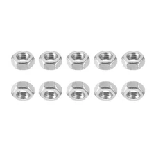 50Pack M4x0.7mm(DxL) Hex Nuts 304 Stainless Steel Hexagonal Nuts Silver
