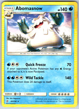 Abomasnow 42/236 SM - Unified Minds Rare 2019 NM