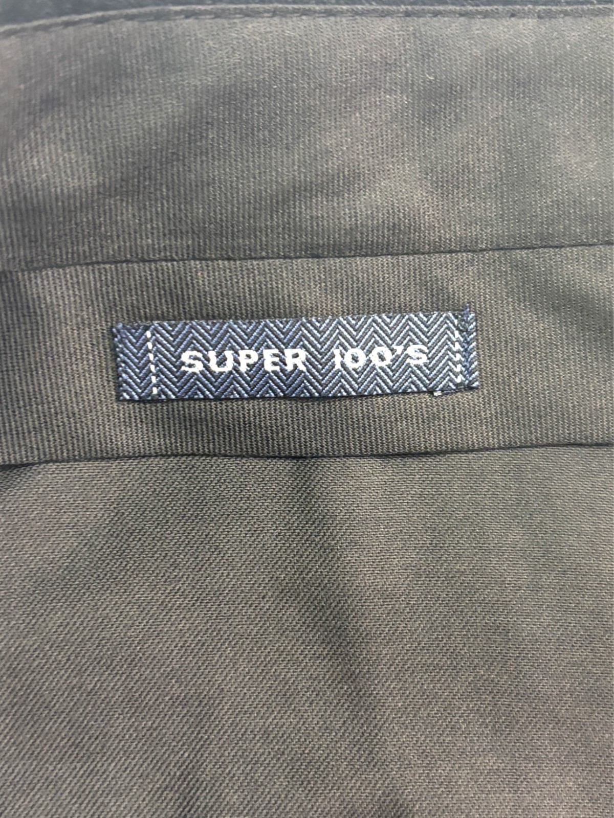 vtg 90s Austin Reed 34x30 Charcoal Flannel Wool Dress Suit Pants Pleated Mens