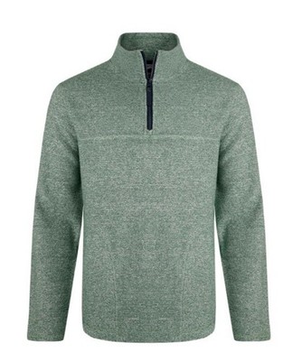 WEIRD FISH Laramie 1/4 Zip Snow Marl Fleece